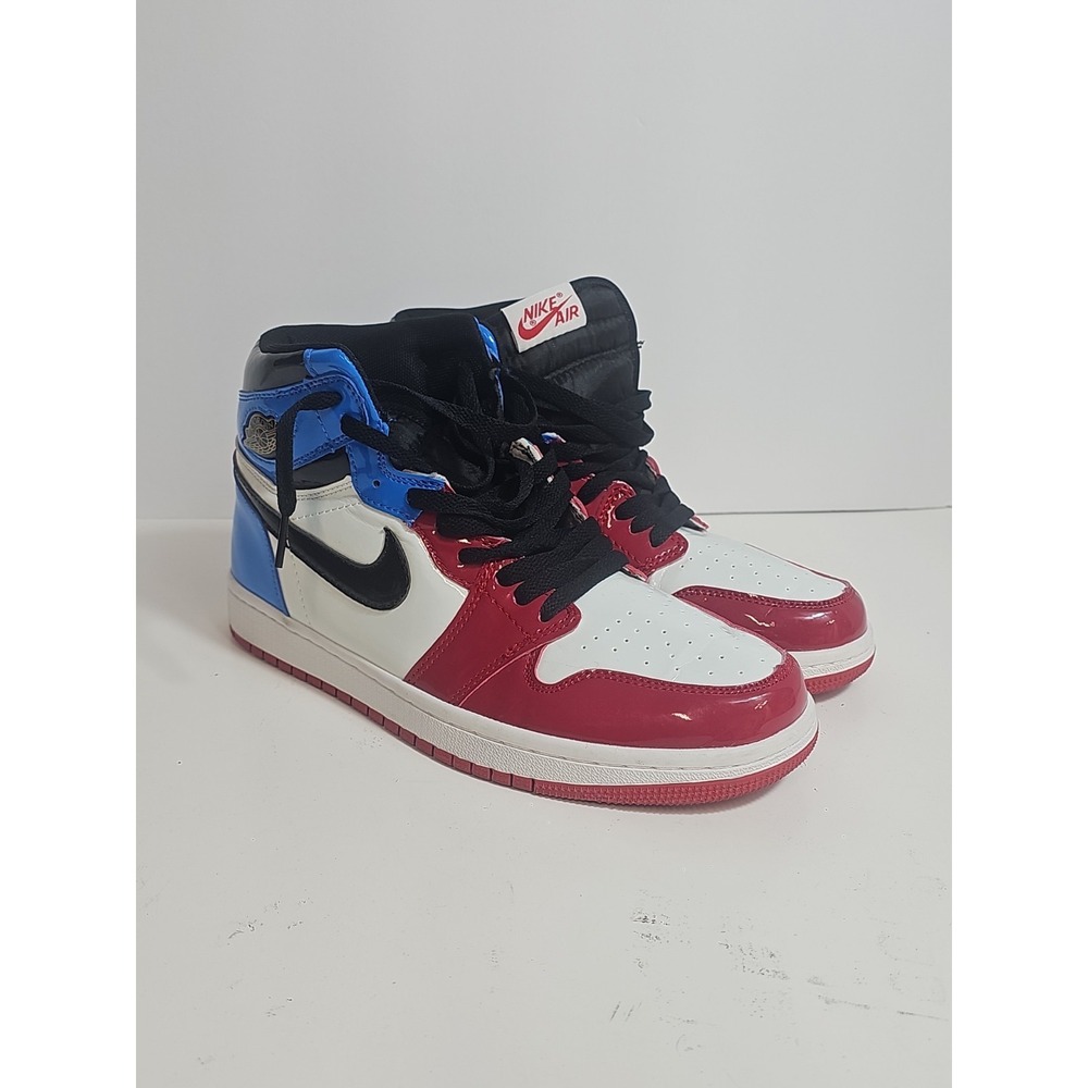 Air Jordan 1 Retro Mens Size 8 High OG Fearless Red/White/Blue/Black CK5666-100